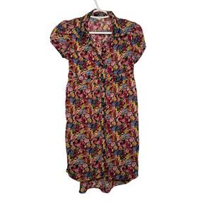 D Signed Disney flora button down sheer dress girls large cottagecore fairy boho